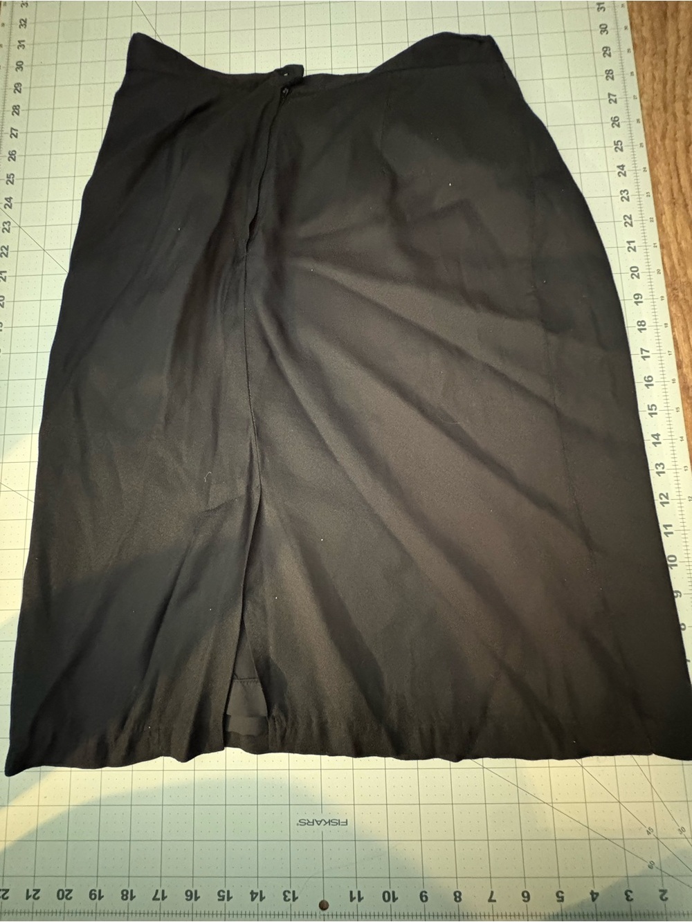 Vintage Petites by Fundamental Things black midi skirt, Made in USA